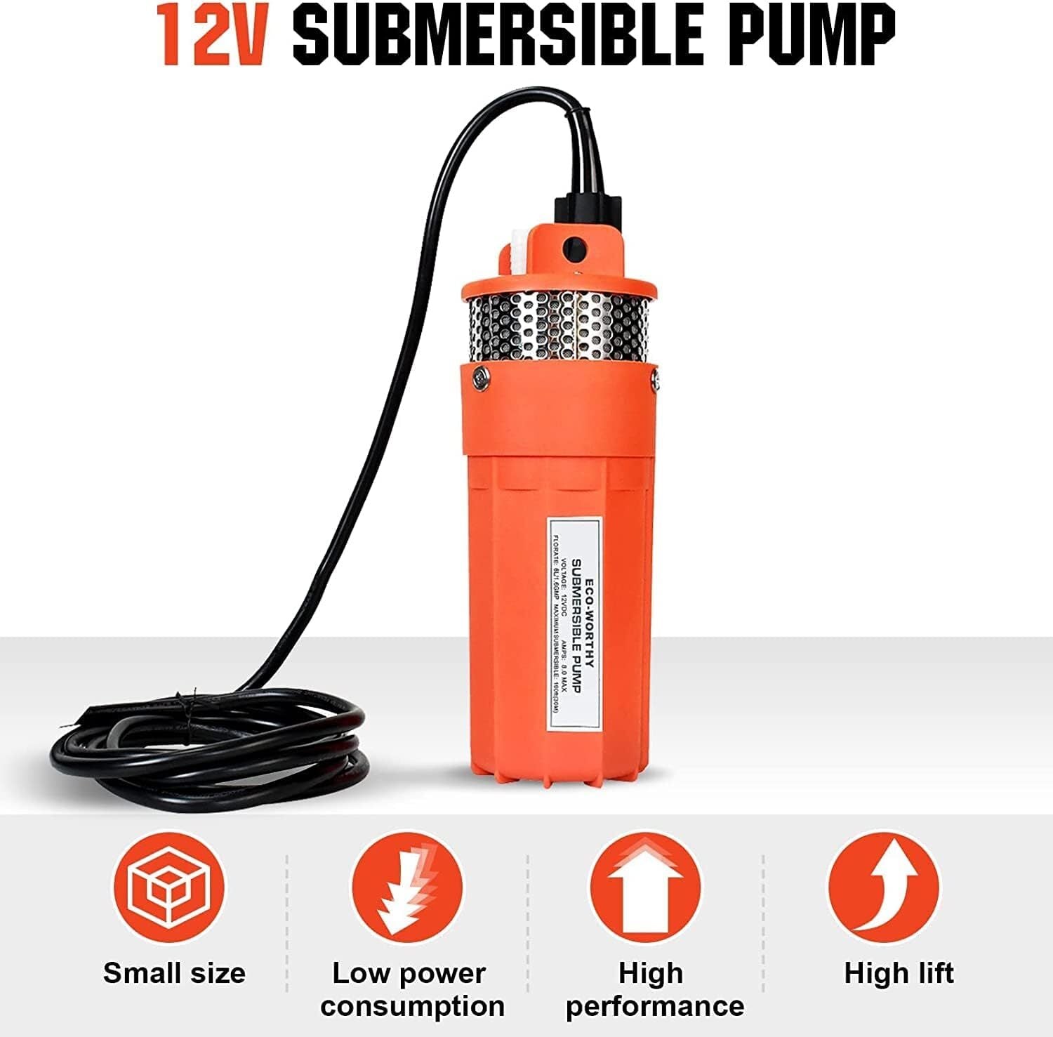 Kit Bomba De Agua Solar 12V Panel Solar Para Granja/Jardín Riego/Drenaje