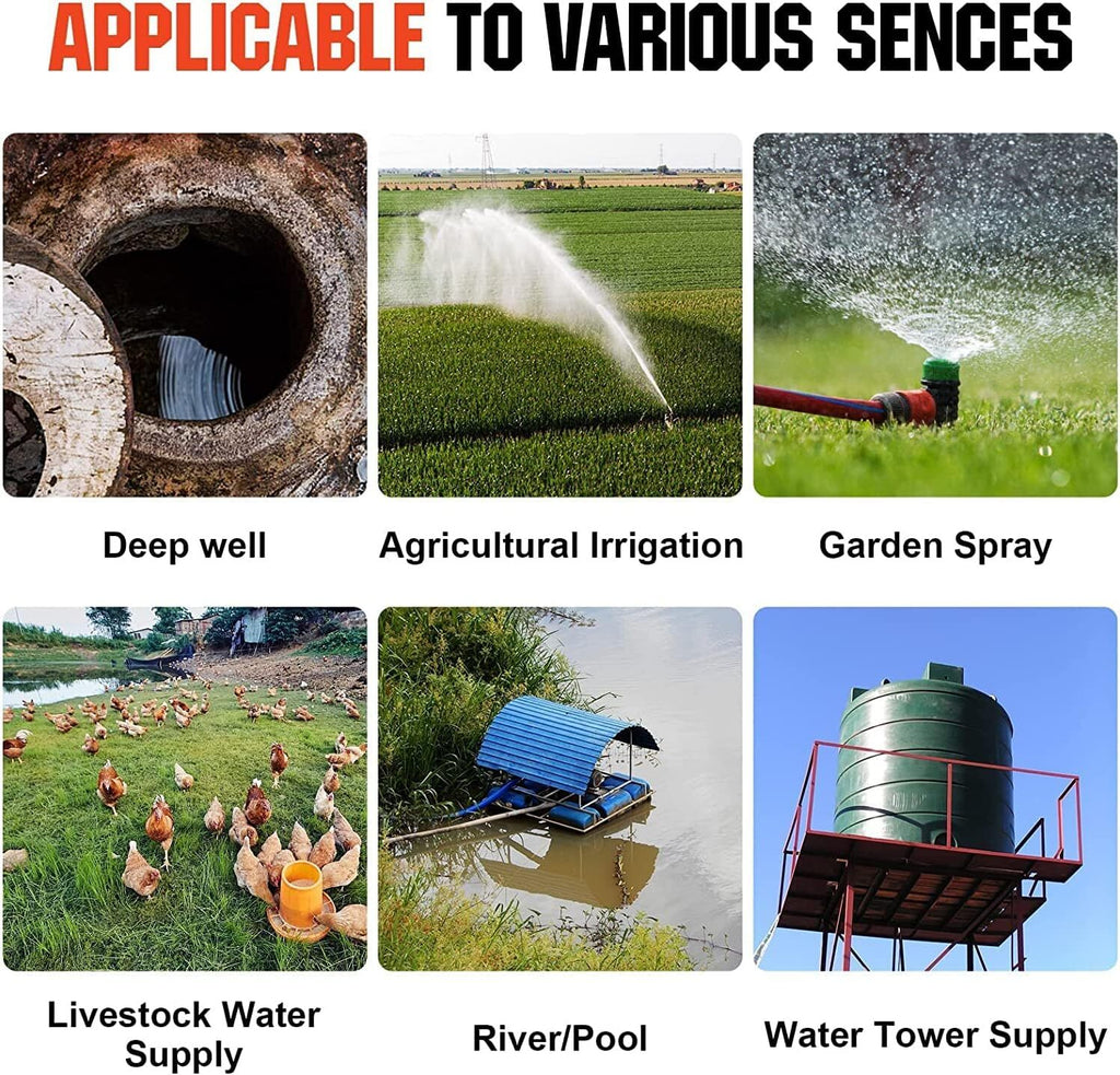 Kit Bomba De Agua Solar 12V Panel Solar Para Granja/Jardín Riego/Drenaje