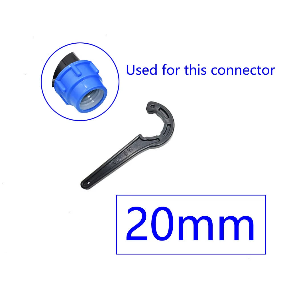 Plastic PE Pipe Quick Connector Adapter Wrench Tee Elbow Reducing Repair Joint Fittings 20Mm 25Mm 32Mm 40Mm 50Mm