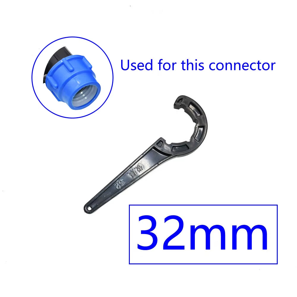 Plastic PE Pipe Quick Connector Adapter Wrench Tee Elbow Reducing Repair Joint Fittings 20Mm 25Mm 32Mm 40Mm 50Mm
