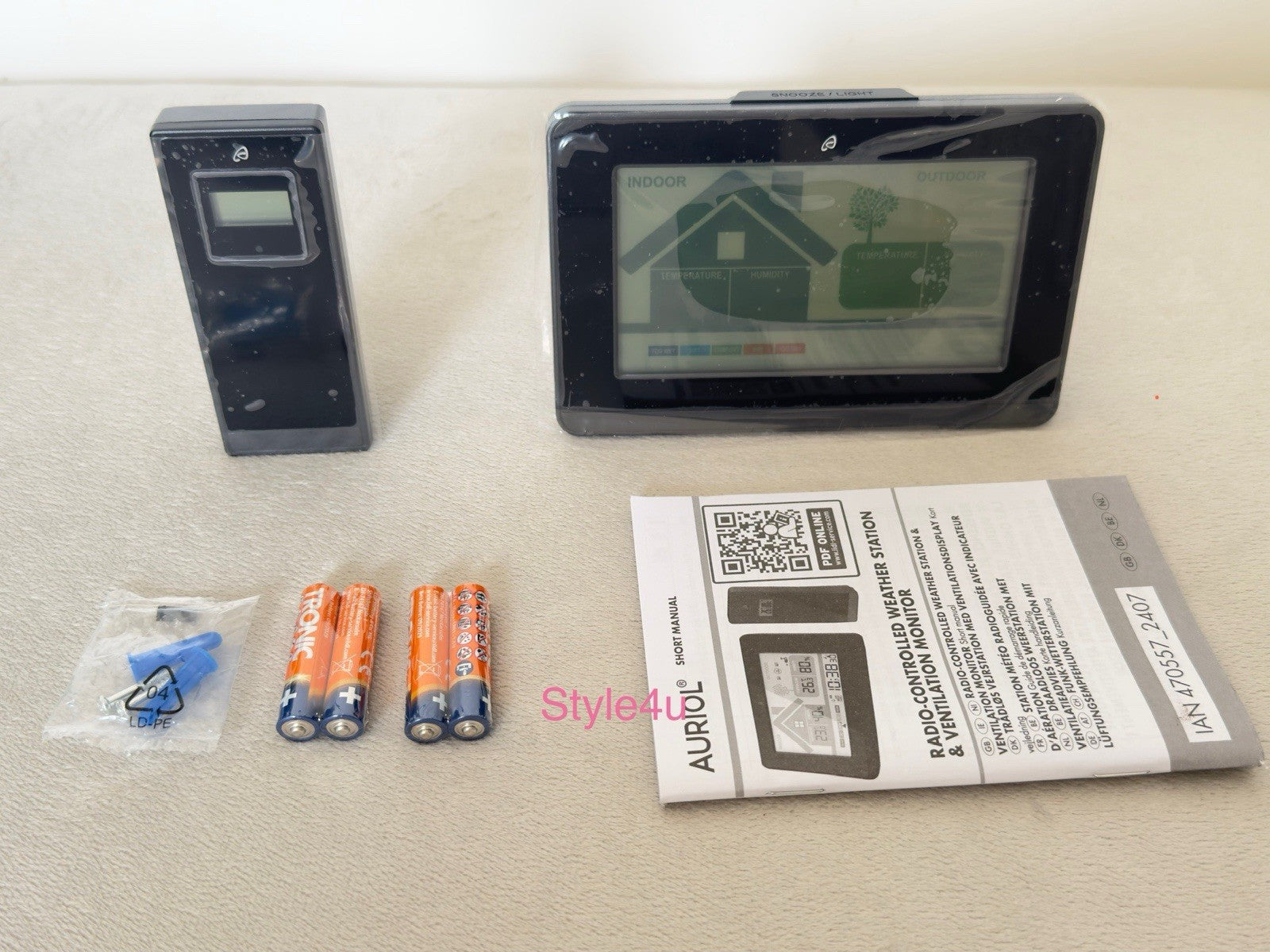 Estación Meteorológica Y Monitor De Ventilación Radiocontrolados Auriol