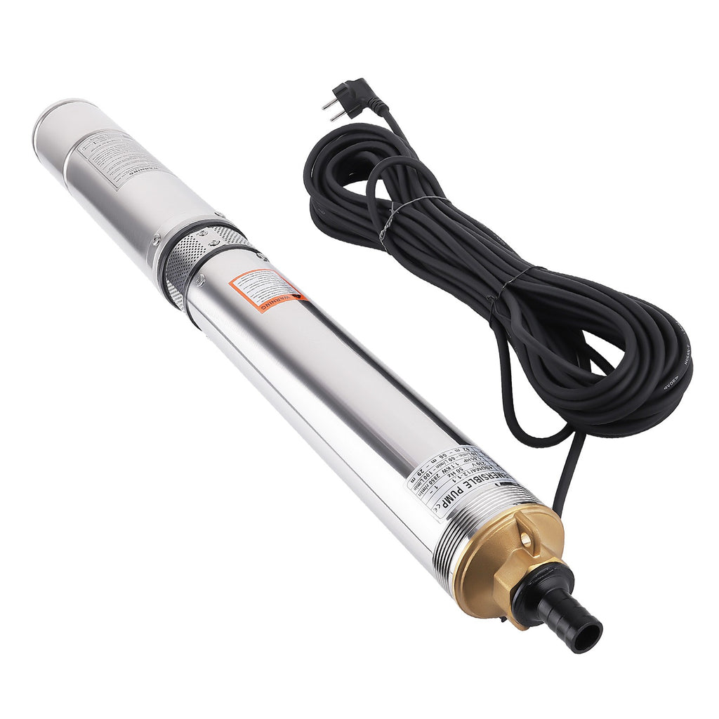 Bomba Agua Sumergible 1.1Kw 20M Cable for Riego Jardín Piscina 230V 50Hz