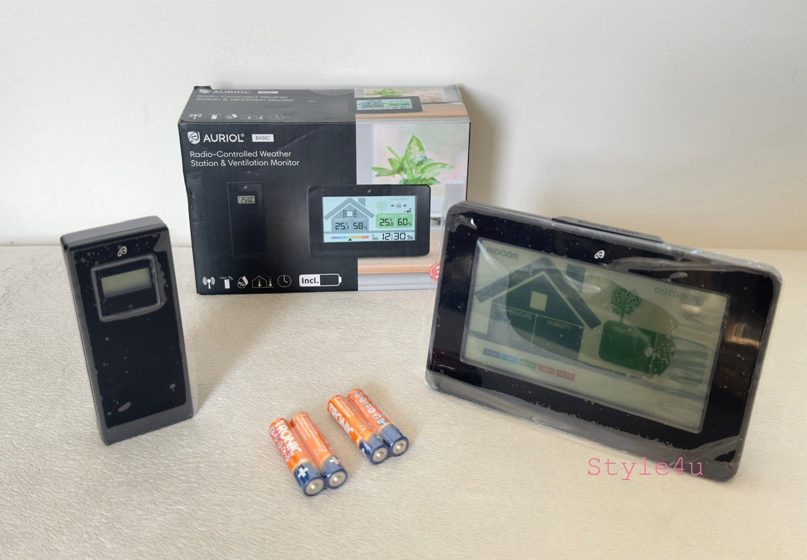 Estación Meteorológica Y Monitor De Ventilación Radiocontrolados Auriol