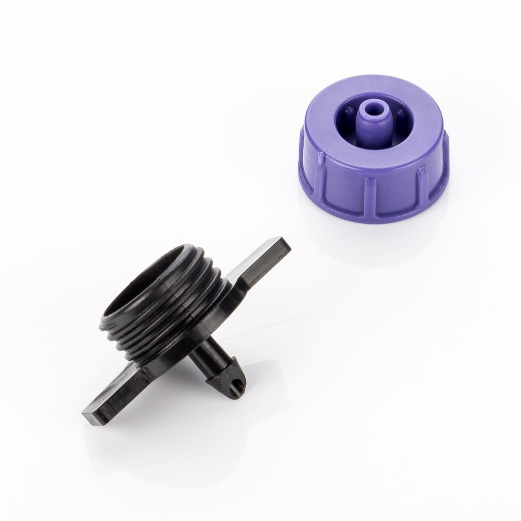 25X Micro Dripper Mini Goteador Jardín Riego Regulado De Presión Lila 12L/H