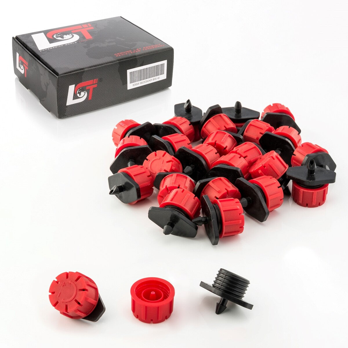 100X Mini Gotero Riego Por Goteo Jardín Micro Riego Goteo Boquilla 100L/H