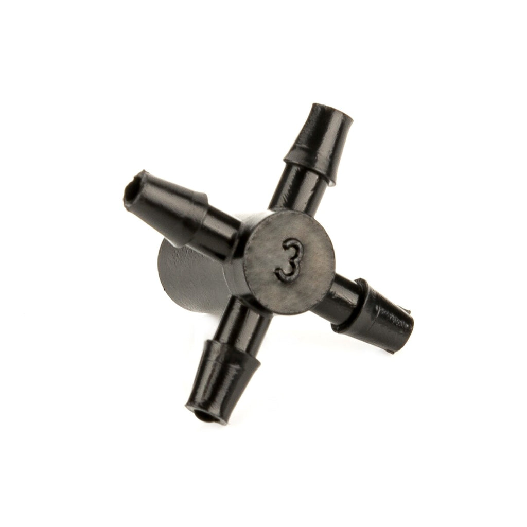 50X Emitter 4 Vías Distribuidor Acoplador Sistema De Riego Para 5 Mm Manguera