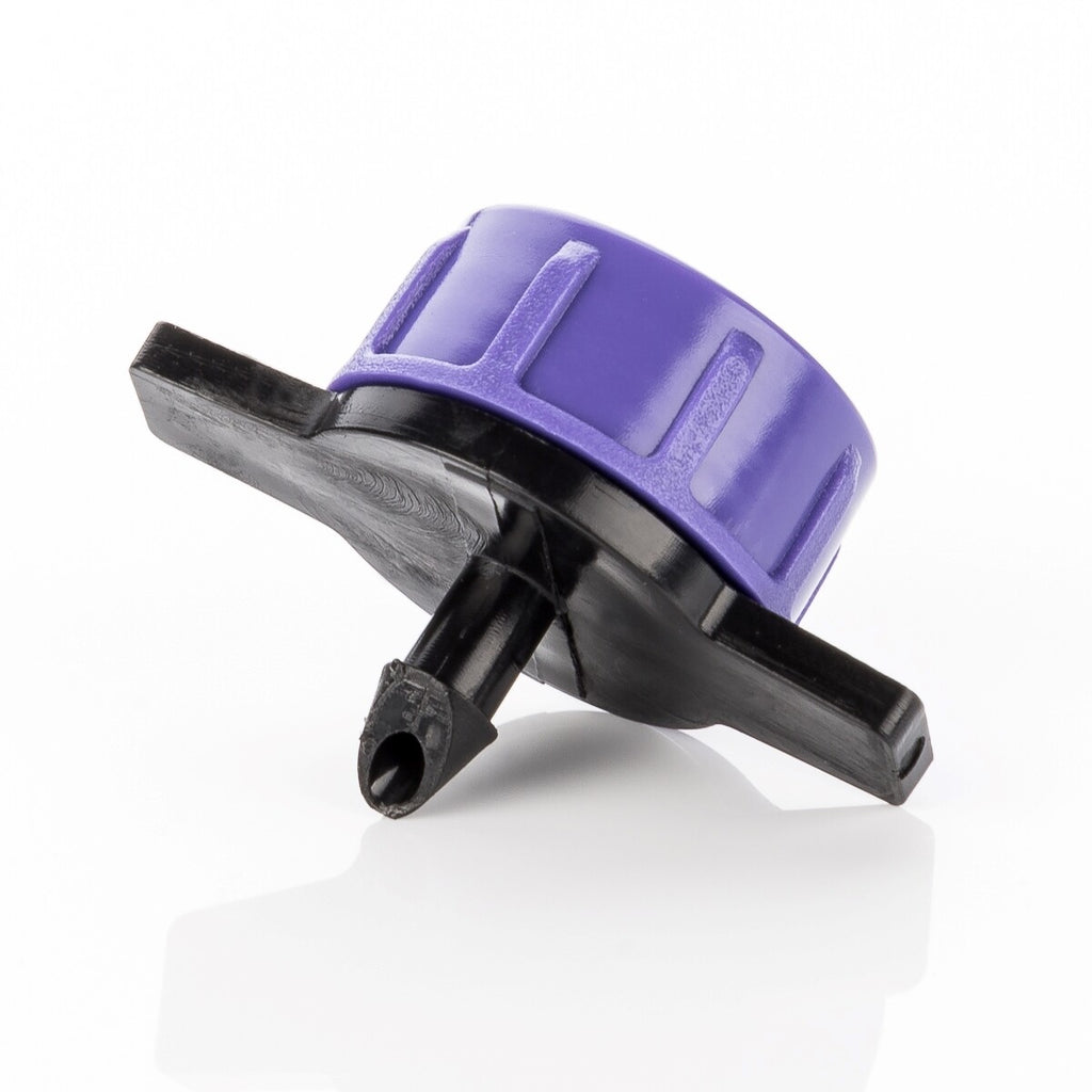 25X Micro Dripper Mini Goteador Jardín Riego Regulado De Presión Lila 12L/H