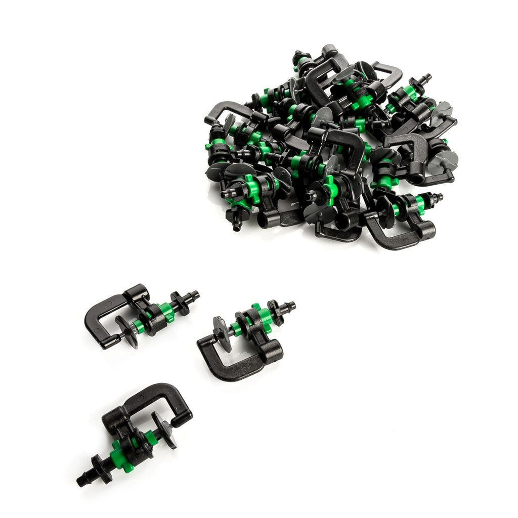 25X Sistema De Micro-Goteo Aspersor Rotativo Con Soporte 16Mm Sistema De Riego