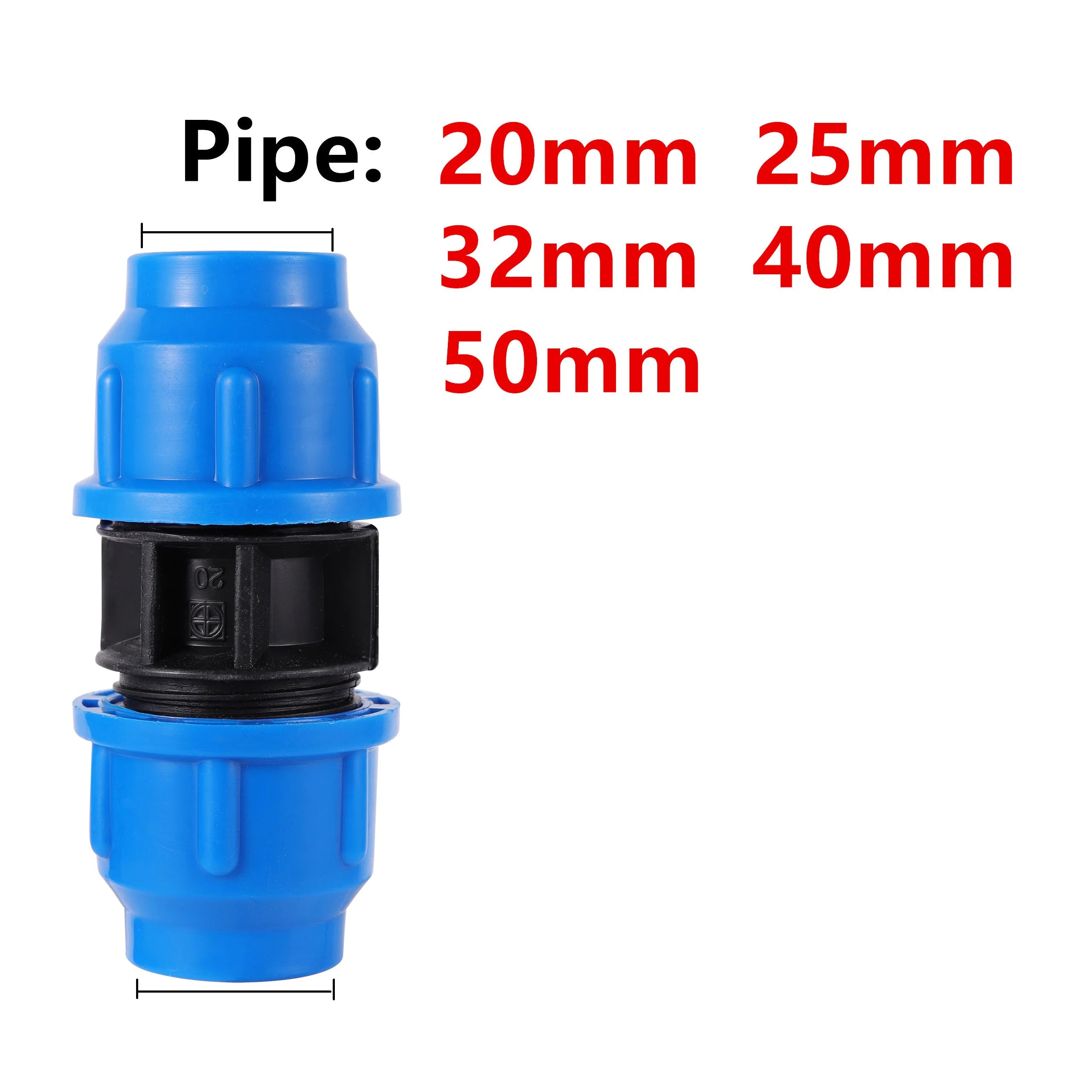 20/25/32/40/50Mm PVC PE Tube Tap Water Splitter Plastic Quick Valve Connector Garden Agriculture Irrigation Water Pipe Fittings