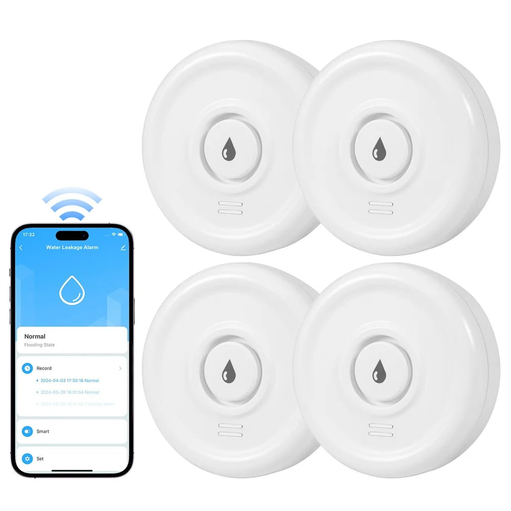 Water Leakage Detector Smart Home Alarm Tuya Smart Water Level Sensor Home Alarm System Water Leak Security Alarm System