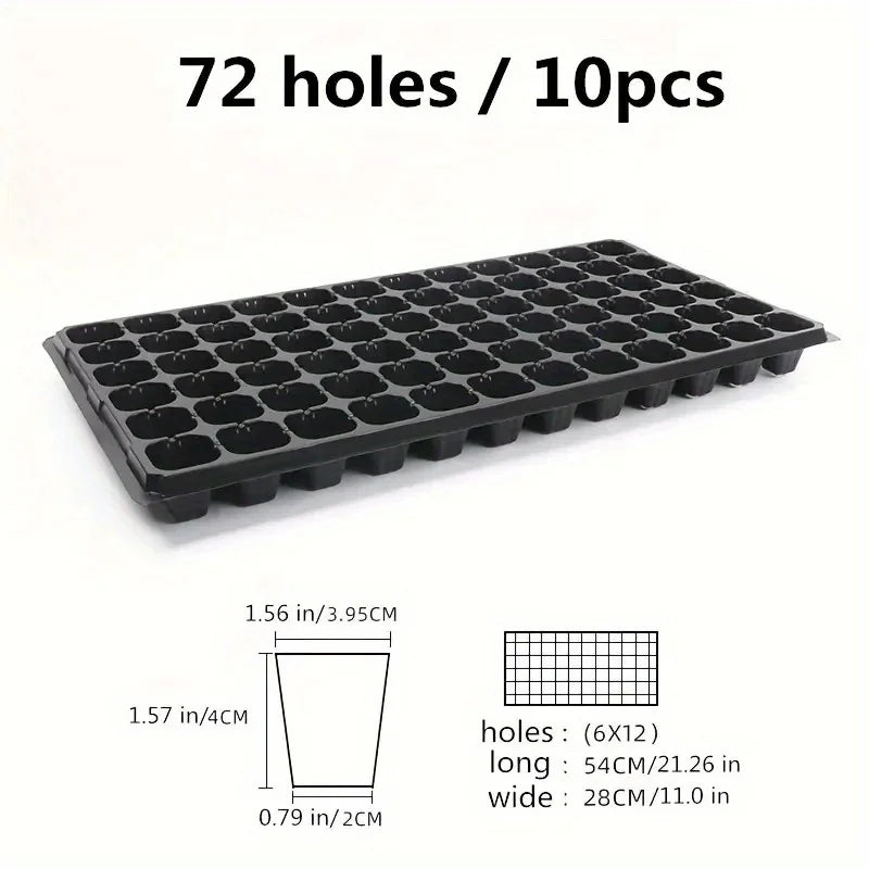 10, Nursery Tray, Greenhouse Germination and Growth Tray, Courtyard, Lawn, Gardening, Planting Nursery, Agricultural Plant Germi