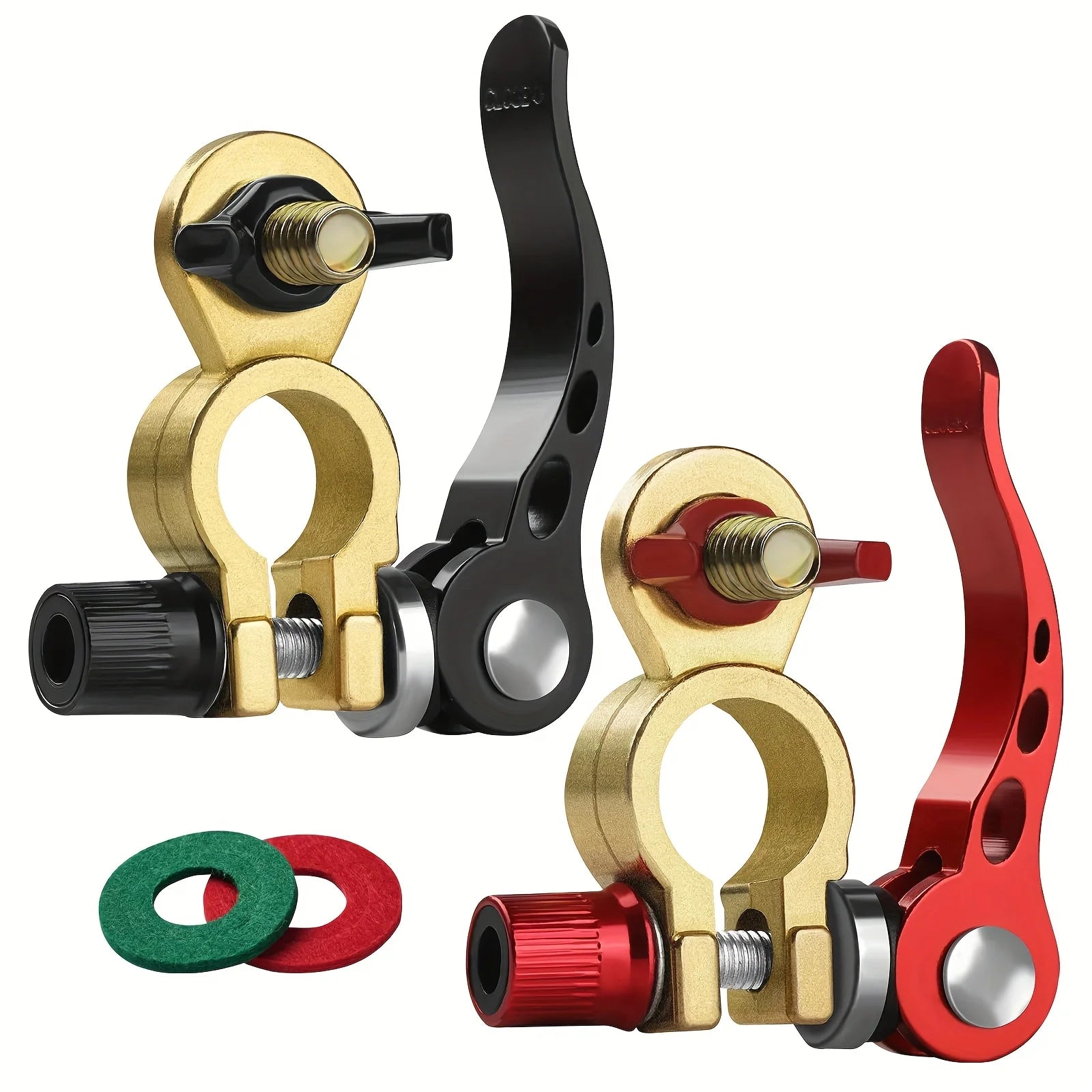 Universal10Awg Battery Inverter Cable Kit with Terminal Connector and Post Cleaner for RV Cars Solar Energy Motorcycles Trucks -