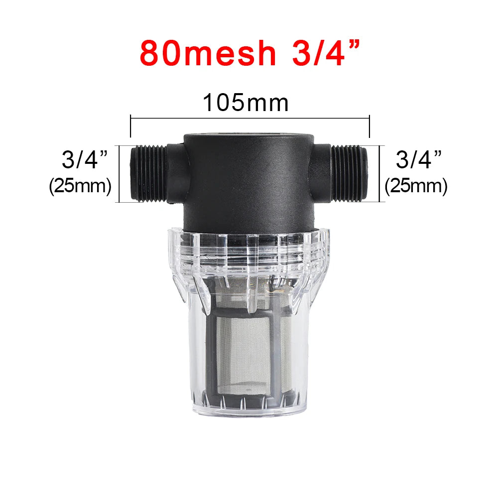 Quick-Connect Garden Irrigation System with 80/200 Mesh Filter - Durable PE PVC Pipe 25Mm 32Mm, Ideal for Gardens & Farms