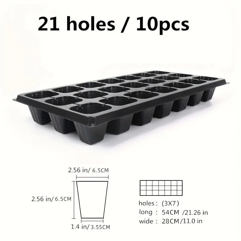 10, Nursery Tray, Greenhouse Germination and Growth Tray, Courtyard, Lawn, Gardening, Planting Nursery, Agricultural Plant Germi