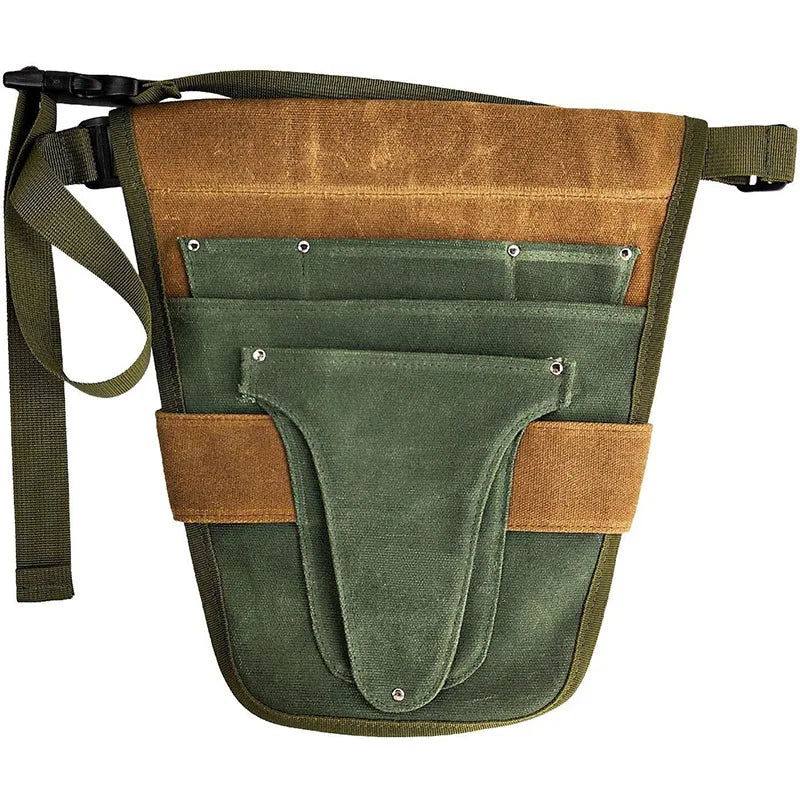 Handy Garden Tool Belt with Multiple Pocket Heavy Duty Tool Belt Pouch Outdoor Gardening Tool Waist Belt for Women Men Gardeners