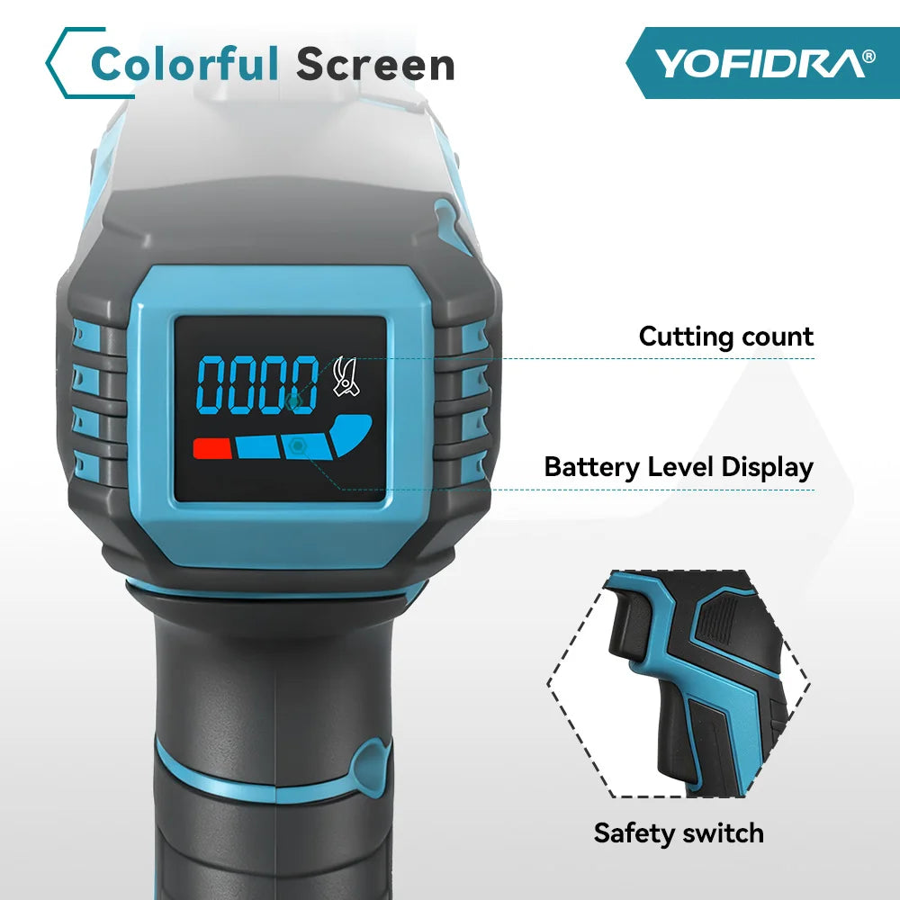 60MM Brushless Electric Pruner Shear Automatic Speed Control Cordless Scissors Garden Cutter Tool for Makita Battery Pin