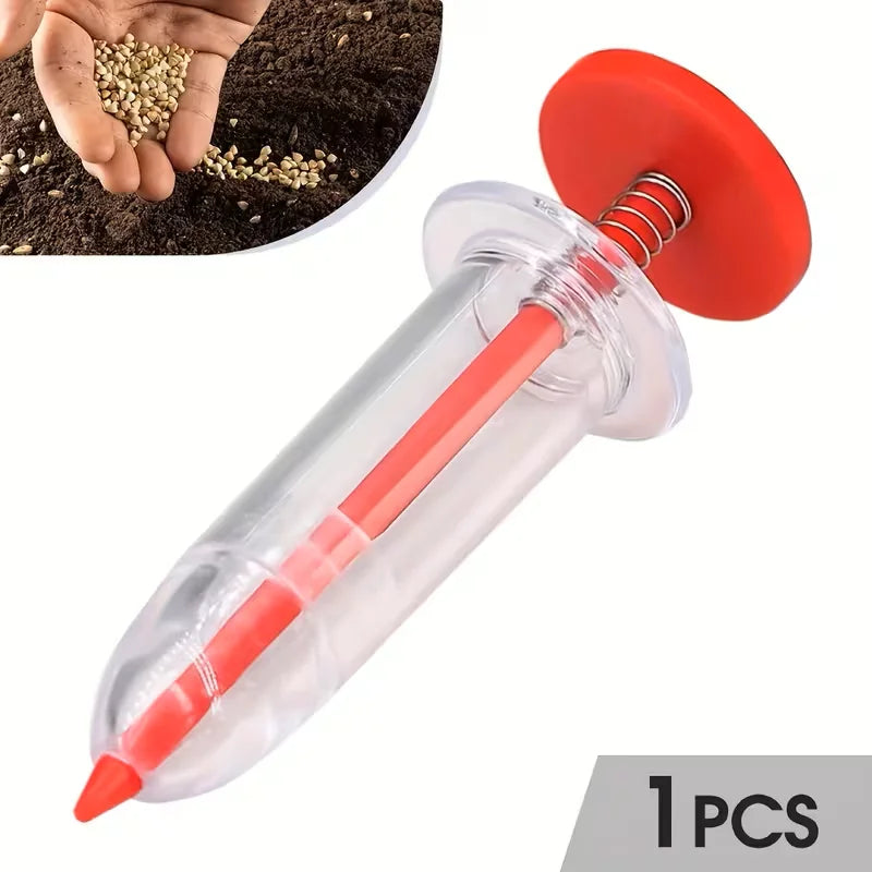 Portable Seed Dispenser-Easy-To-Use Manual Seeder for All Seeds, Ideal Garden and Lawn Care Tools, Seed on Demand Disperser