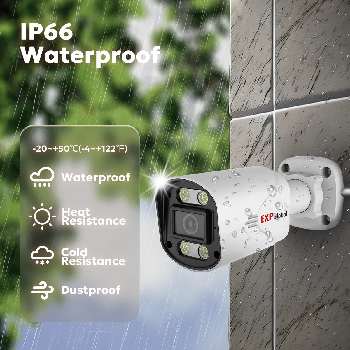 8MP 5MP POE Outdoor Security Camera System Home CCTV Kit Video Surveillance Kit 4Ch Nvr Audio Outdoor IP Camera