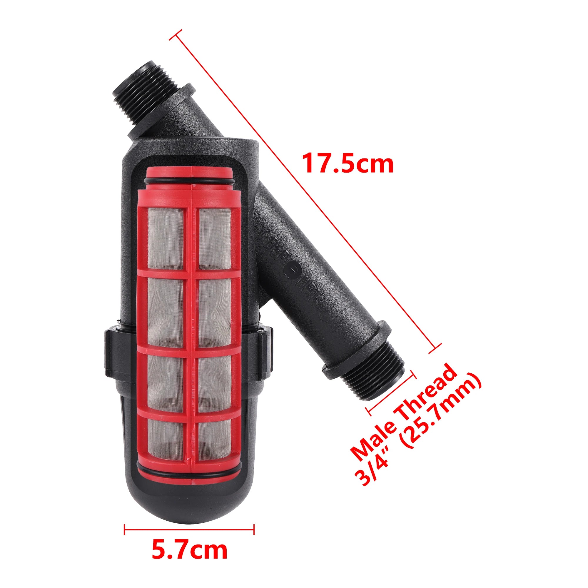 3/4" 1" Garden Hose Filter Sprayer Filter Tube Connector 100-120 Mesh Screen Garden Agriculture Watering Filter Attachment