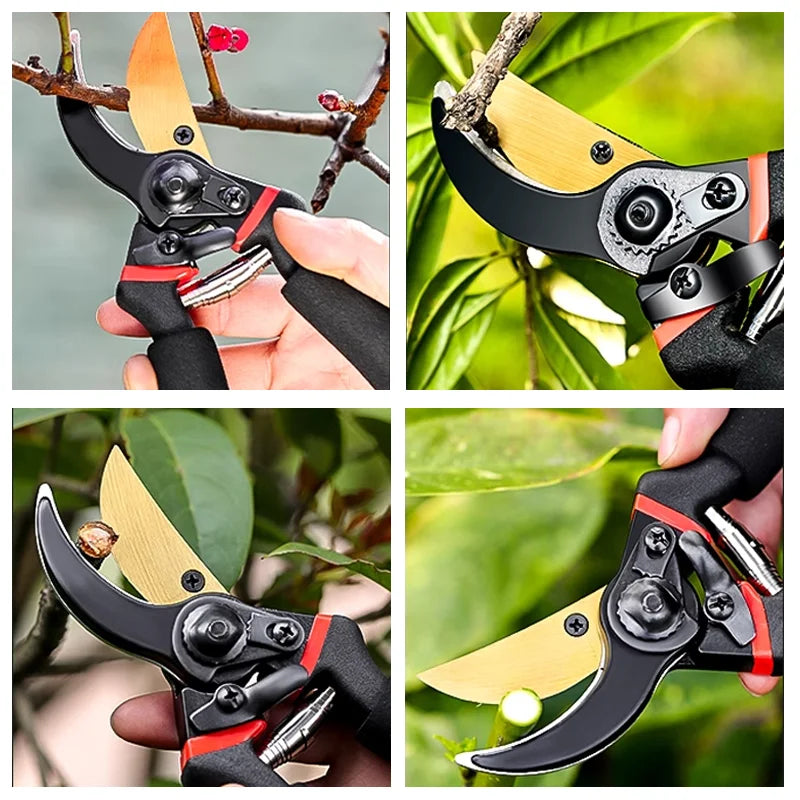 SK5 Steel Garden Hand Pruner Orchard Shears Durable Tree Trimming Tool for Pruning Fruit Trees - Garden Cutting Tools
