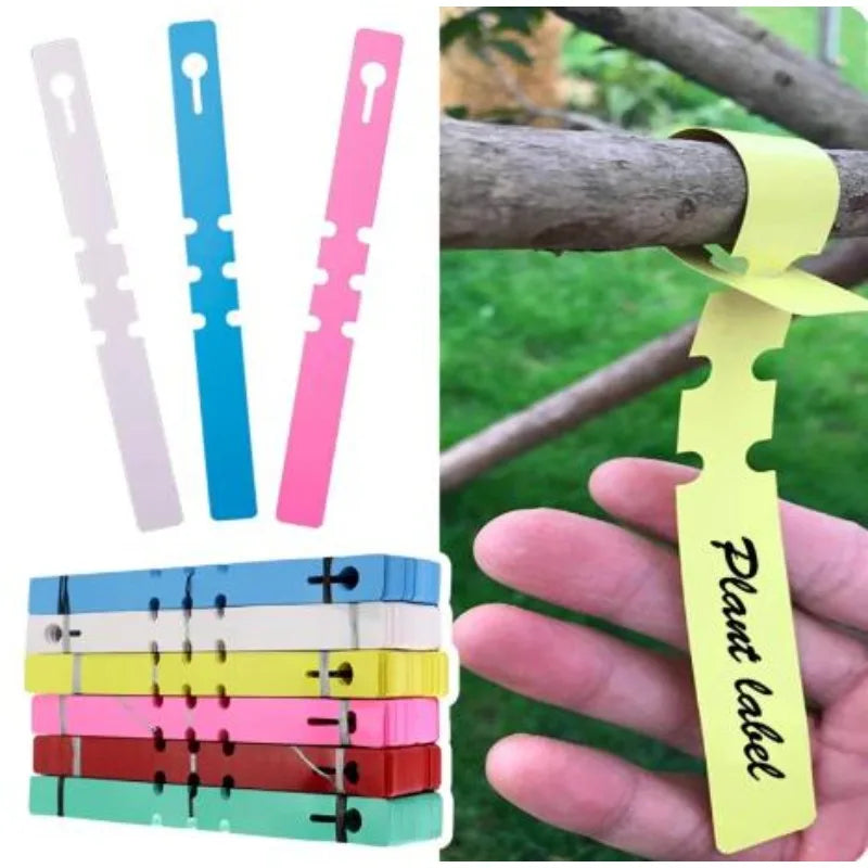 Waterproof Plant Tag Plastic Plant Hanging Tag Gardening Plant Tag Tool Plant Labels Garden Sign Planters for Outdoor Plants