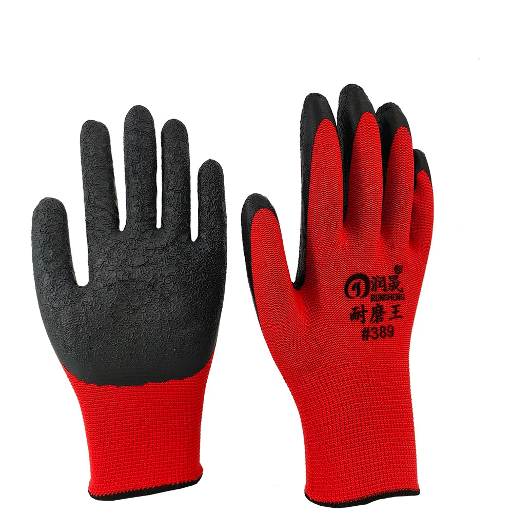 6 Pairs Work Gloves Resistant anti Slip Professional Working Protective Gloves Men Women Gardening Construction Mechanic Factory