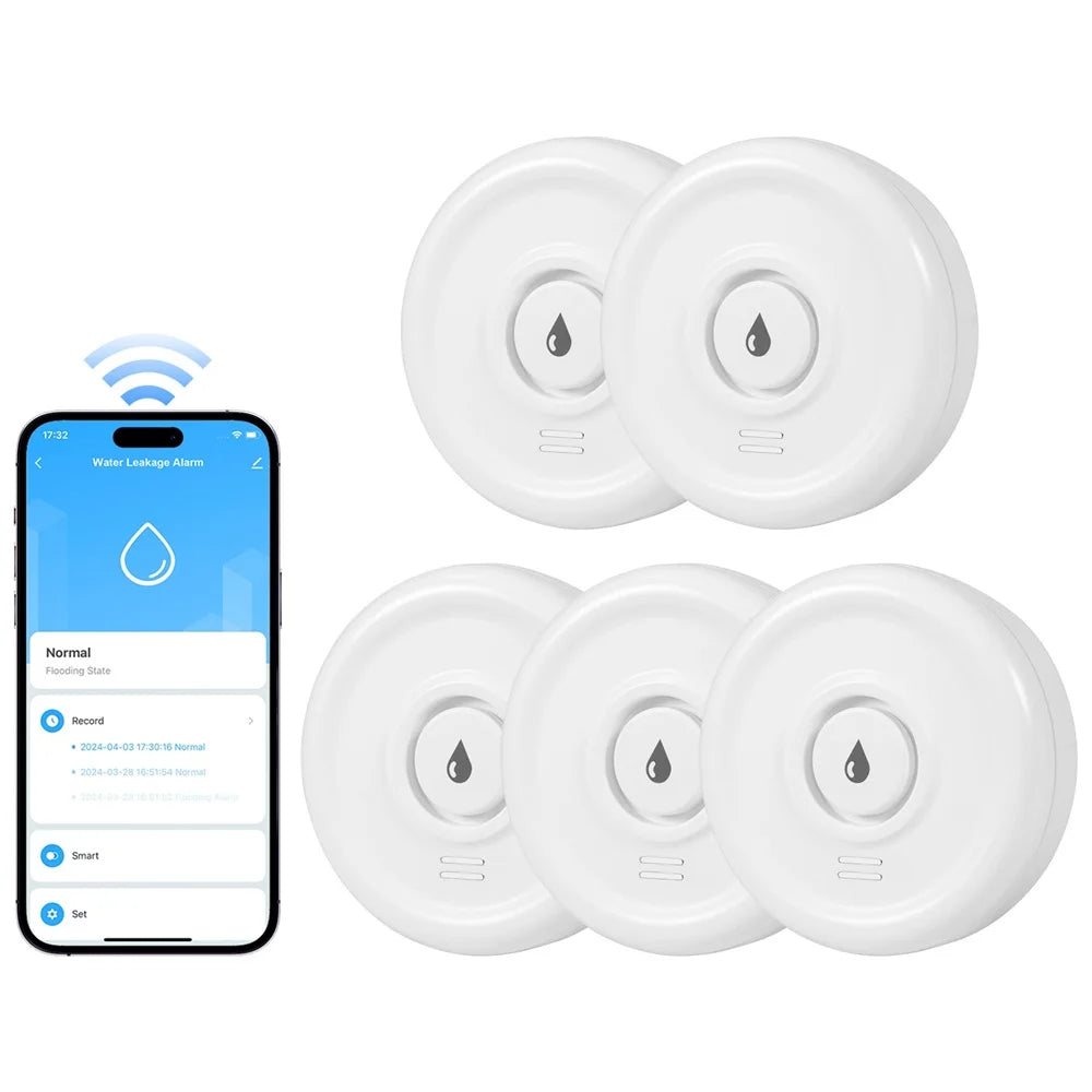 Water Leakage Detector Smart Home Alarm Tuya Smart Water Level Sensor Home Alarm System Water Leak Security Alarm System