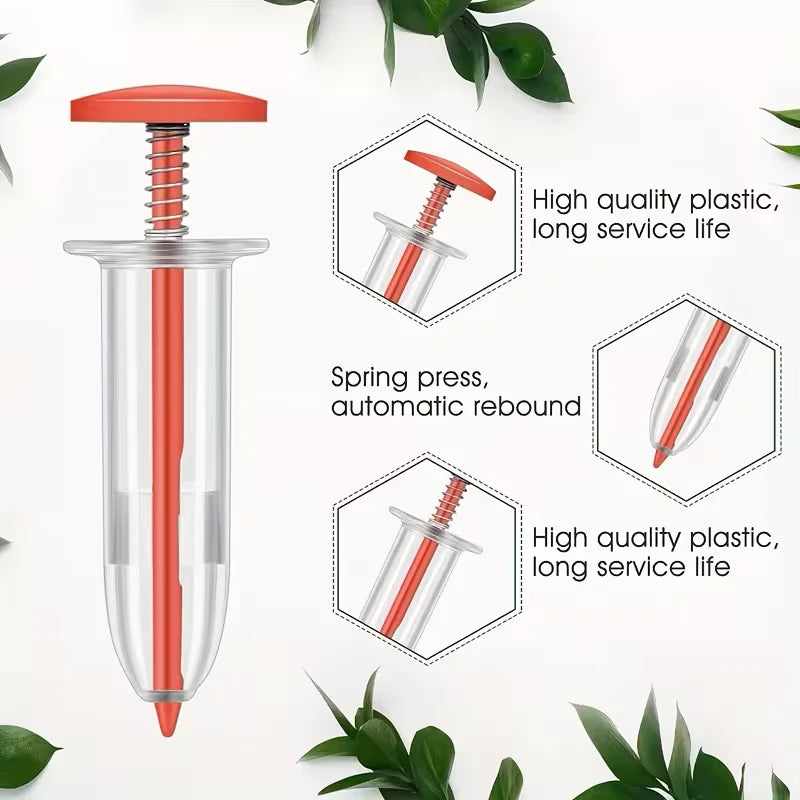 Portable Seed Dispenser-Easy-To-Use Manual Seeder for All Seeds, Ideal Garden and Lawn Care Tools, Seed on Demand Disperser