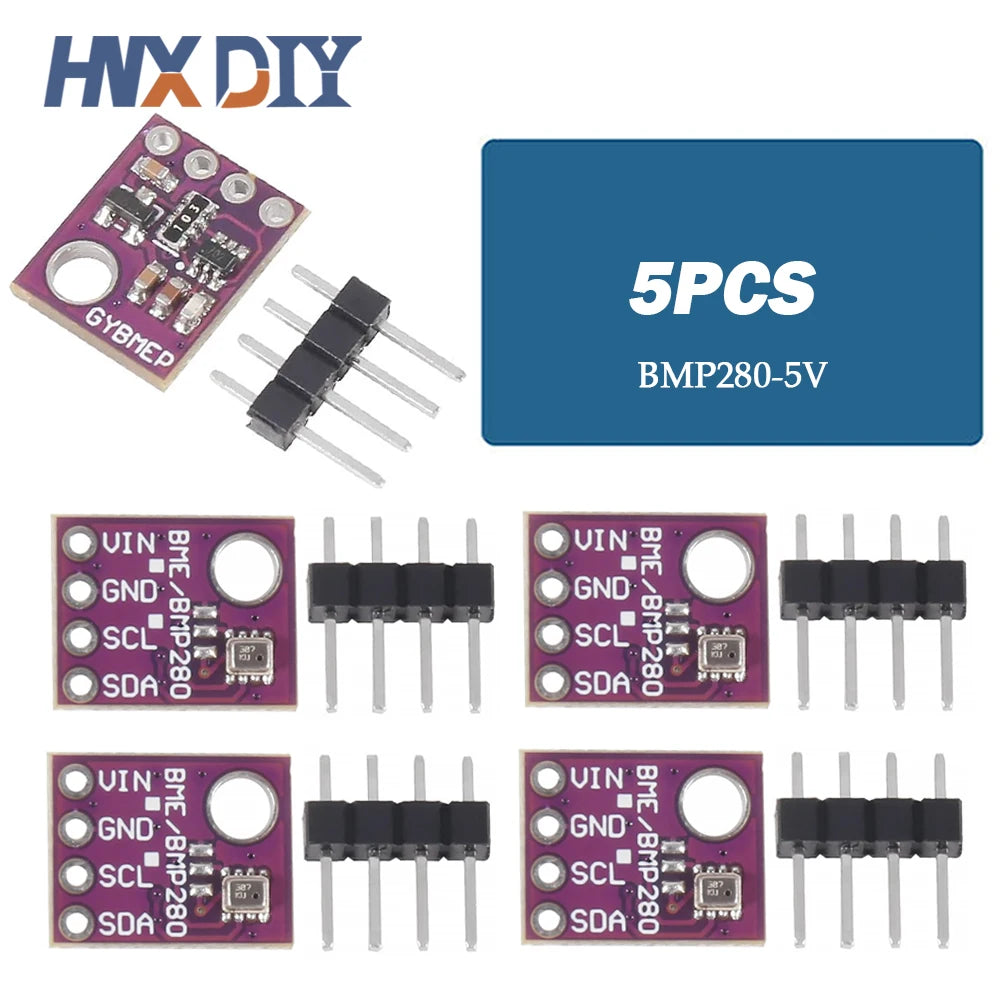1-10Pcs BME280 BMP280 5V 3.3V Digital Sensor Temperature Humidity Barometric Pressure Module I2C SPI for Arduino