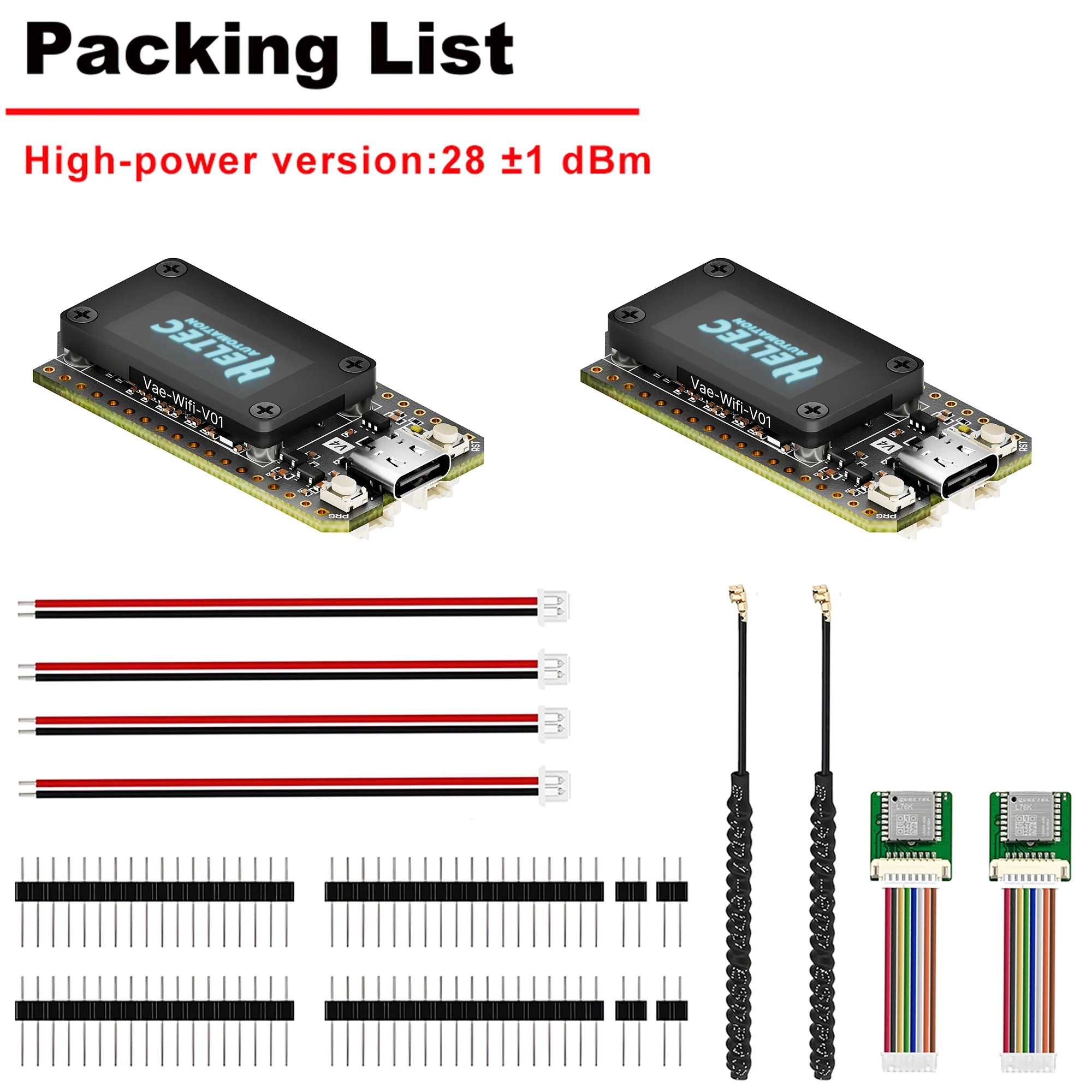 Heltec Wifi Lora 32 V4 Dev-Board with OLED Display 28Dbm High Power ESP32-S3 SX1262 Chip for Meshtastic Iot Devices Arduino 2Pcs