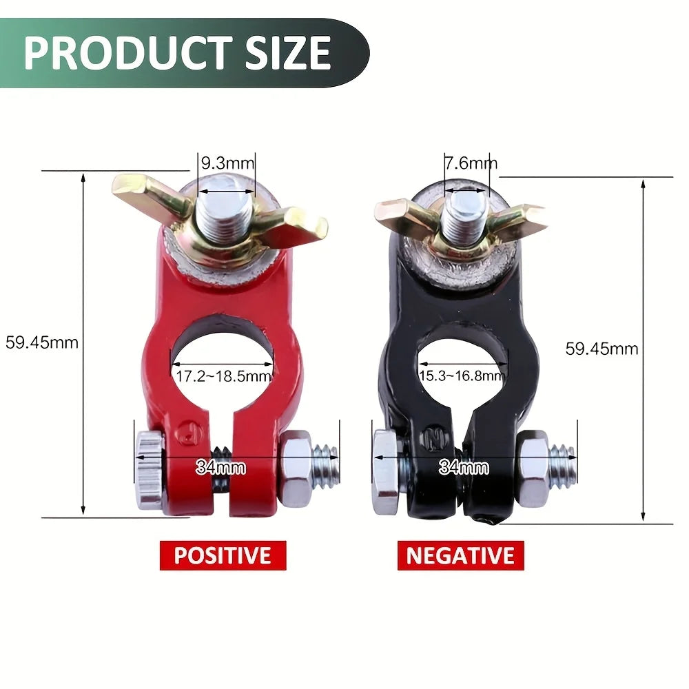 10AWG Battery Inverter Cable with Ring-Shaped Terminal Connector Automotive Battery Connection Cable for Cars Trucks Motorcycles