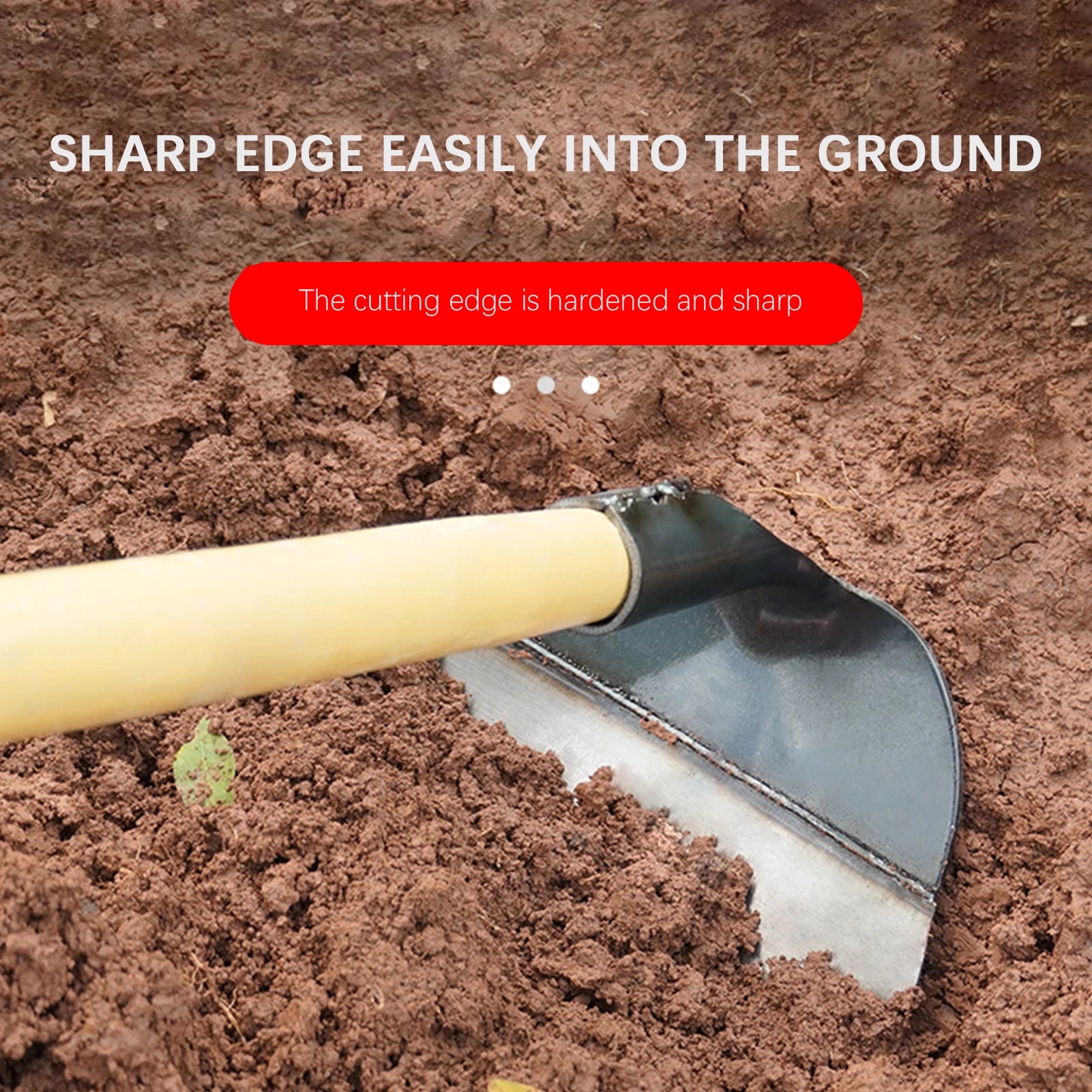 Professional Farm Hoe, Weeding Tool, Ergonomic Handle Digging Tool Farm Work Gardening Tools /21Cm/23.5Cm/25.5Cm/28.5Cm/31.5Cm