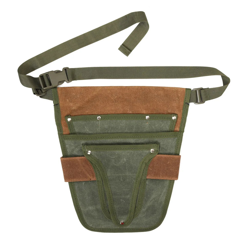 Handy Garden Tool Belt with Multiple Pocket Heavy Duty Tool Belt Pouch Outdoor Gardening Tool Waist Belt for Women Men Gardeners