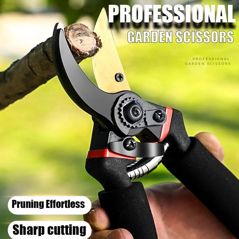SK5 Steel Garden Hand Pruner Orchard Shears Durable Tree Trimming Tool for Pruning Fruit Trees - Garden Cutting Tools