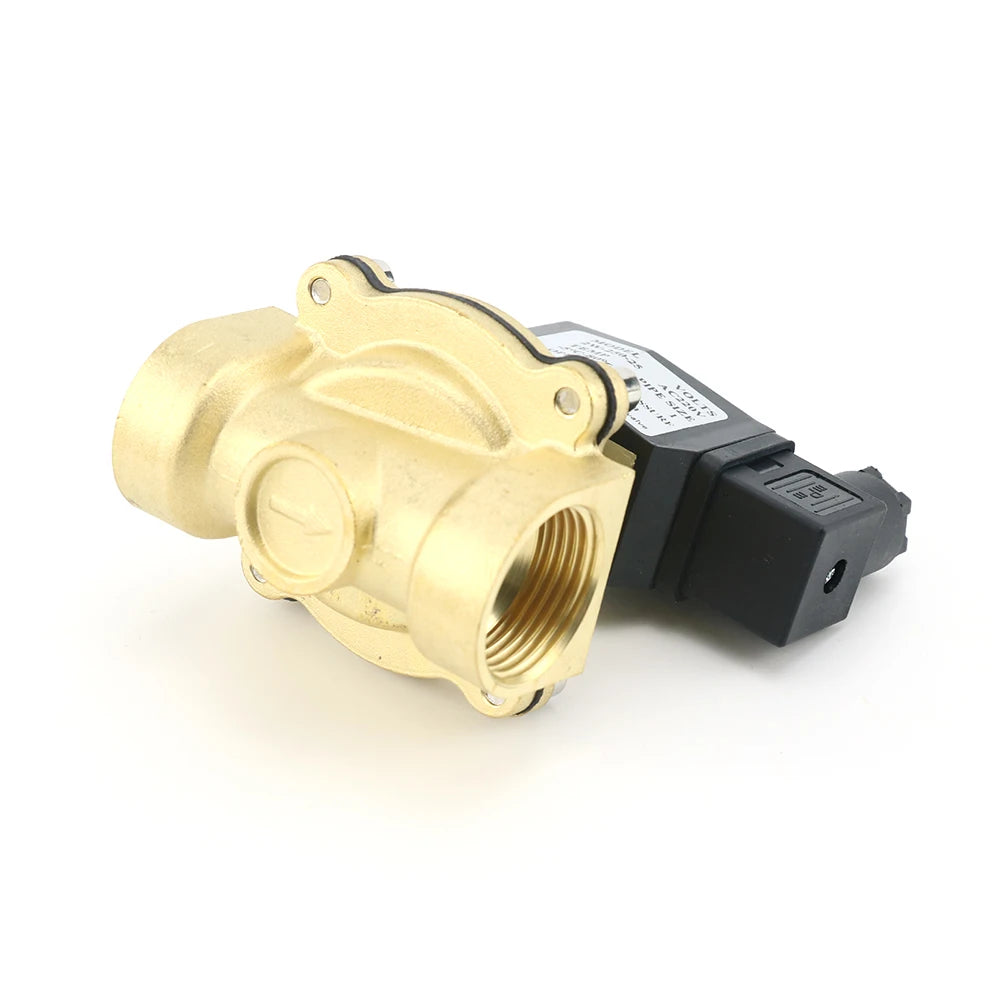 DN15 DN20 DN25 1/2" 3/4" 1" Normally Open Brass Solenoid Valve with NBR/FKM Seal AC220V DC12V DC24V for Water Gas Oil Air