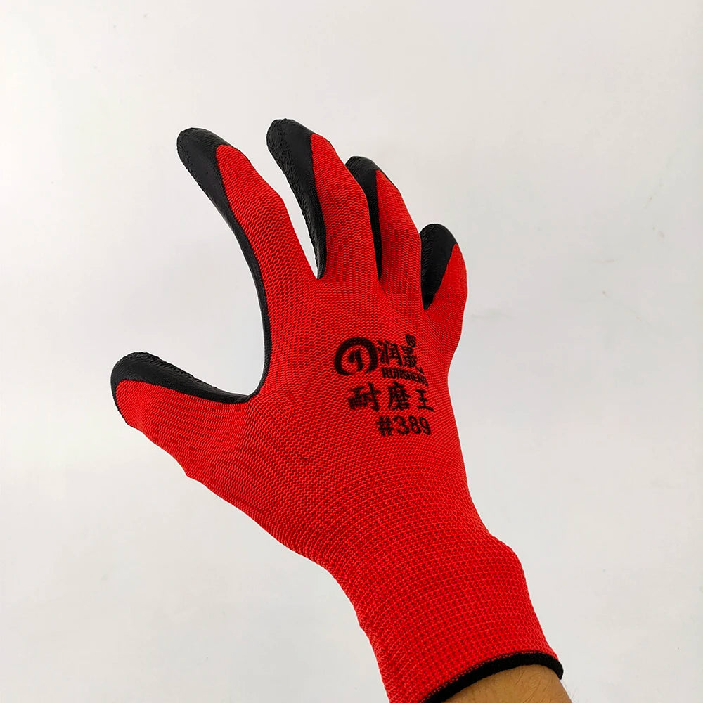 6 Pairs Work Gloves Resistant anti Slip Professional Working Protective Gloves Men Women Gardening Construction Mechanic Factory