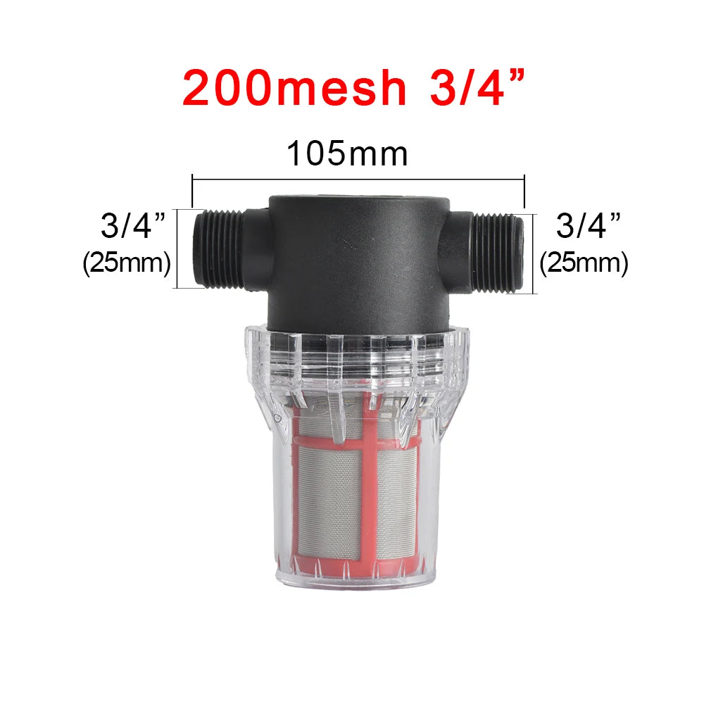 Quick-Connect Garden Irrigation System with 80/200 Mesh Filter - Durable PE PVC Pipe 25Mm 32Mm, Ideal for Gardens & Farms