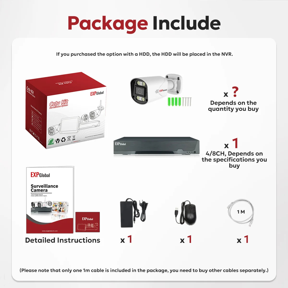 8MP 5MP POE Outdoor Security Camera System Home CCTV Kit Video Surveillance Kit 4Ch Nvr Audio Outdoor IP Camera