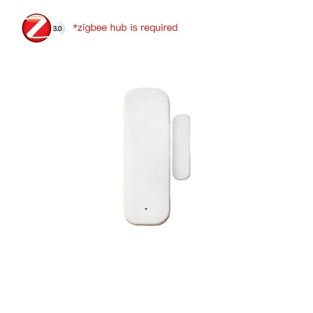 Tuya Zigbee Door Window Sensor Alarm Detector Burglar Magnetic Contact Open Close Alexa Google Smart Life Smart Home Security