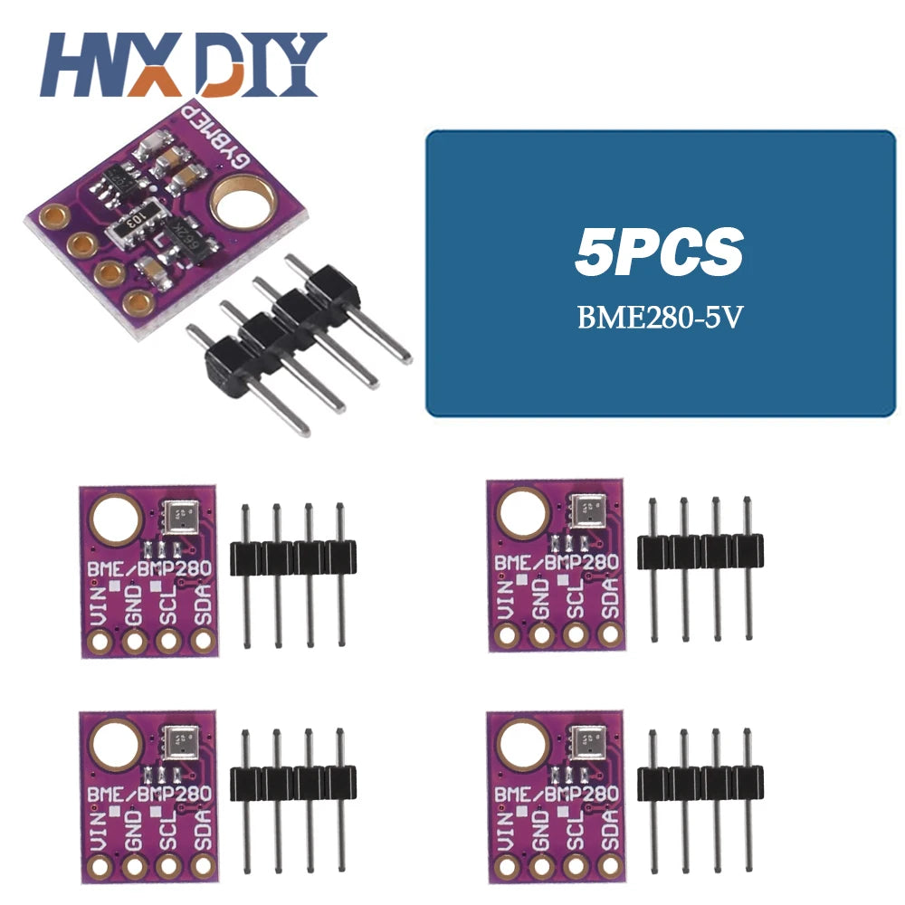 1-10Pcs BME280 BMP280 5V 3.3V Digital Sensor Temperature Humidity Barometric Pressure Module I2C SPI for Arduino
