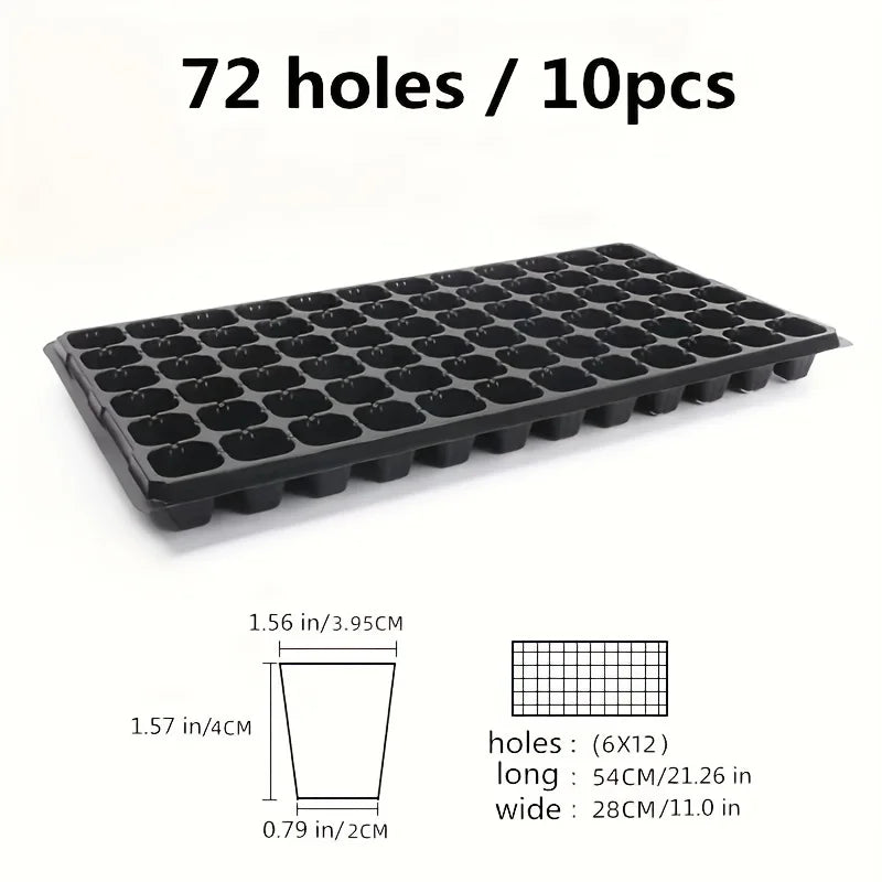 10, Nursery Tray, Greenhouse Germination and Growth Tray, Courtyard, Lawn, Gardening, Planting Nursery, Agricultural Plant Germi