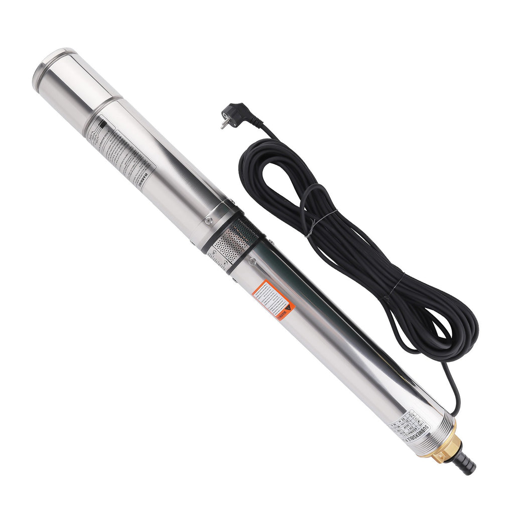 Bomba Agua Sumergible 1.1Kw 20M Cable for Riego Jardín Piscina 230V 50Hz