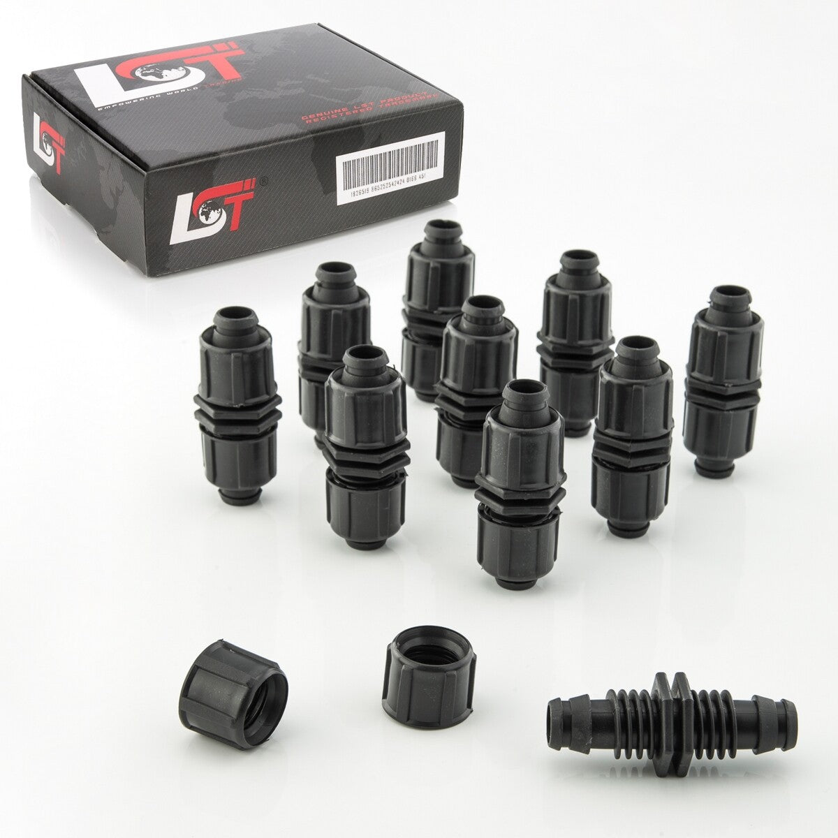 10X Conector Acoplamiento Manguera Reparación Sistema De Riego Tubo 17X17