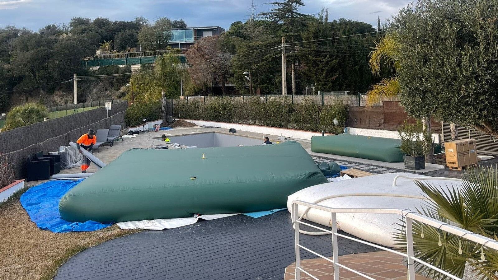 Depósito Deposito /Tanque De Agua Flexible 10000L 15000 20000 30000 50000 Litros