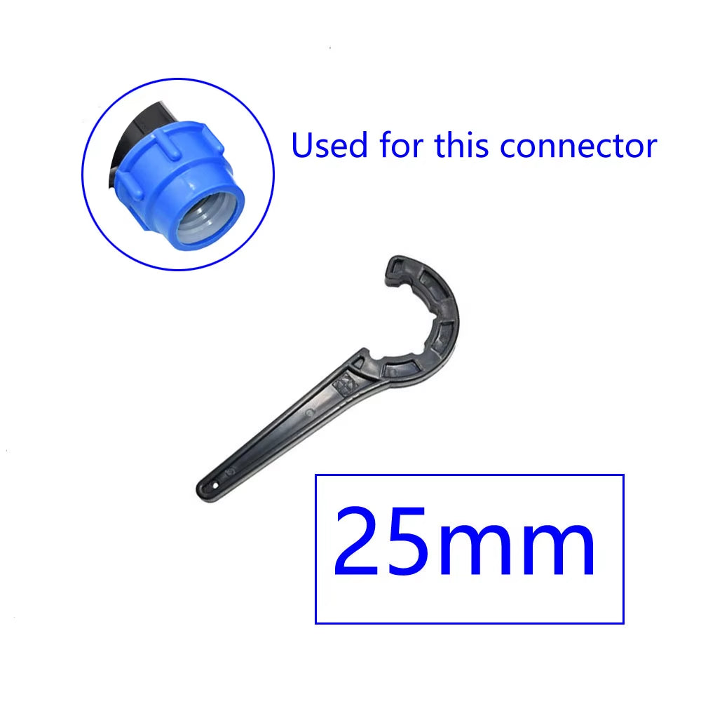 Plastic PE Pipe Quick Connector Adapter Wrench Tee Elbow Reducing Repair Joint Fittings 20Mm 25Mm 32Mm 40Mm 50Mm