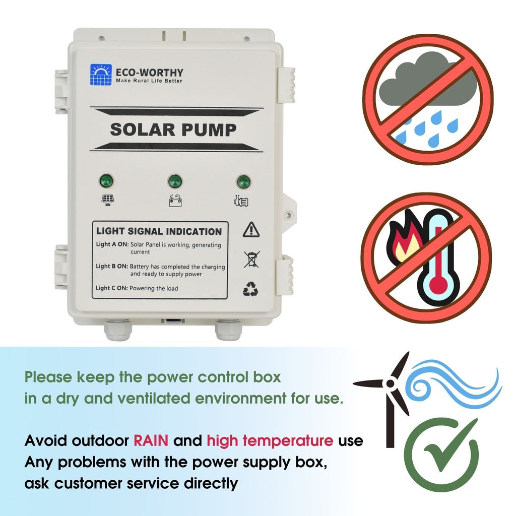 Kit Bomba De Agua Solar 12V Panel Solar Para Granja/Jardín Riego/Drenaje