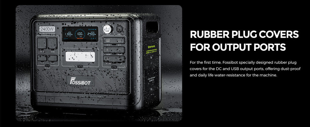 Fossibot Portátil Reino Unido-Powerstation F2400 2048Wh 2400W 4800Wpeak Generador Solar BT
