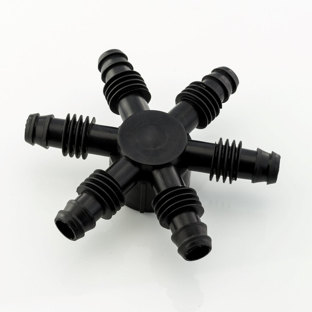 5X 6-Wege Distribuidor Manguera Pe-Verschraubu