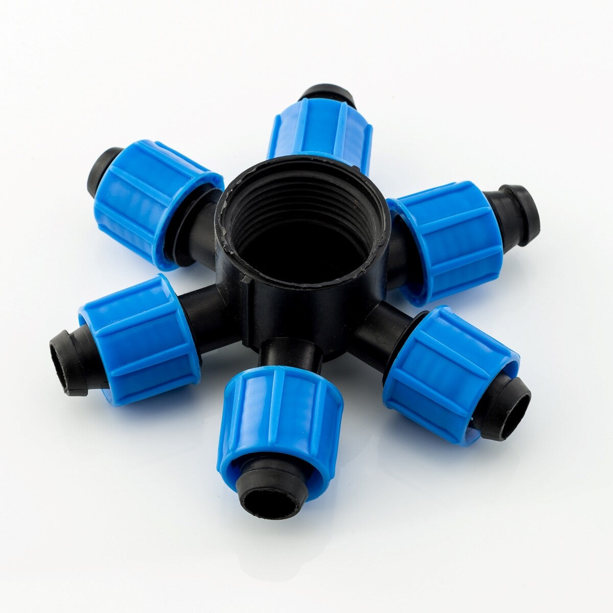 5X 6-Wege Distribuidor Manguera Pe-Verschraubu