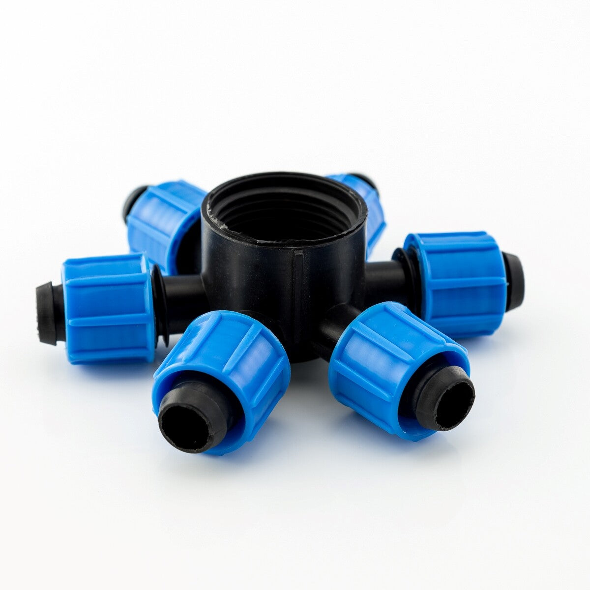 5X 6-Wege Distribuidor Manguera Pe-Verschraubu